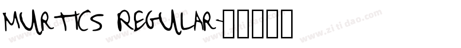 Murtics Regular字体转换
